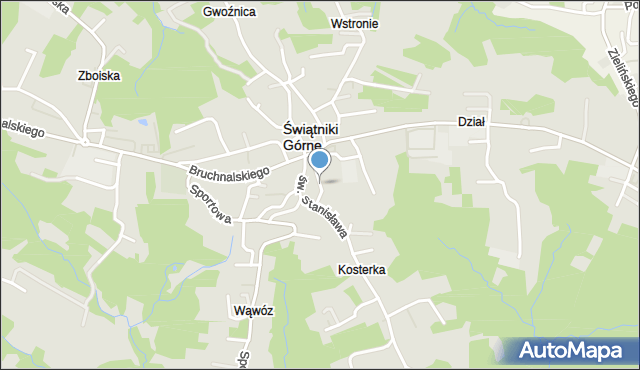 Świątniki Górne, Kotarby Józefa, mapa Świątniki Górne