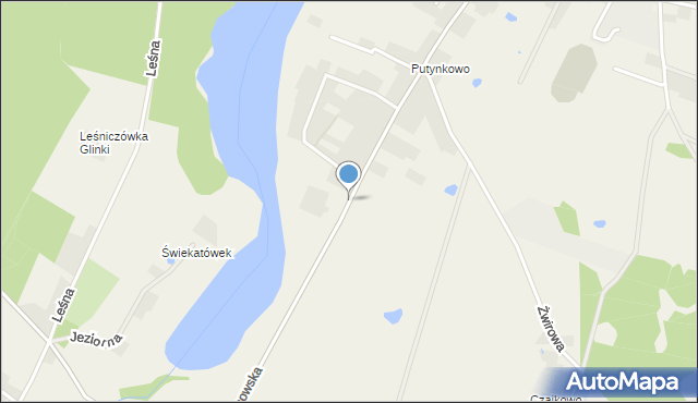 Świekatowo, Koronowska, mapa Świekatowo