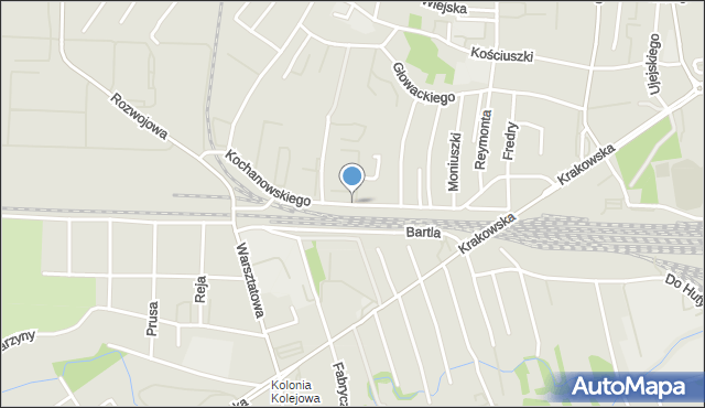 Tarnów, Kochanowskiego Jana, mapa Tarnów