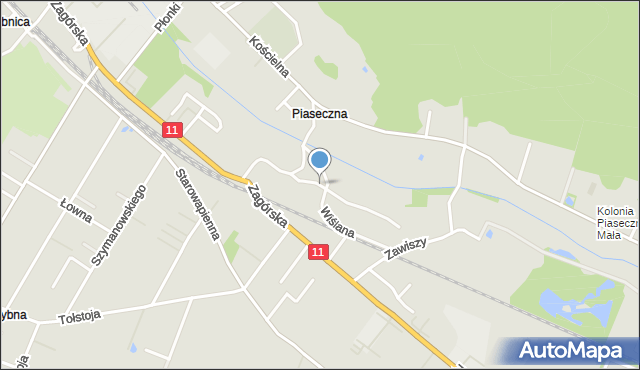 Tarnowskie Góry, Komuny Paryskiej, mapa Tarnowskie Góry