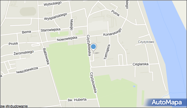 Tczew, Kochanowskiego Jana, mapa Tczew