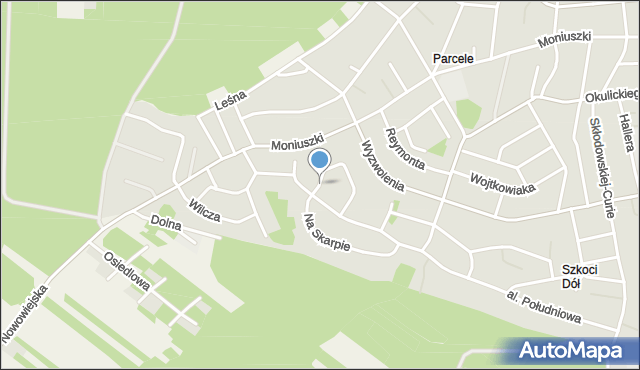 Tomaszów Lubelski, Konopnickiej Marii, mapa Tomaszów Lubelski