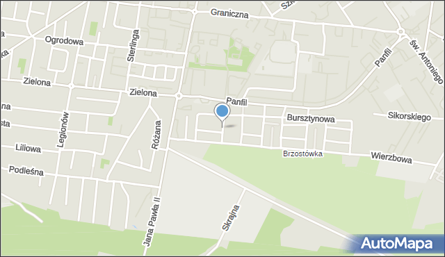 Tomaszów Mazowiecki, Koralowa, mapa Tomaszów Mazowiecki