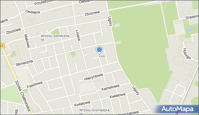 Toruń, Konwaliowa, mapa Torunia