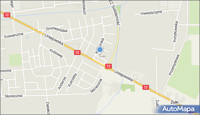 Turek, Kochanowskiego Jana, mapa Turka