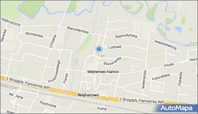 Wejherowo, Kochanowskiego Jana, mapa Wejherowo