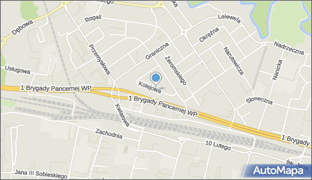 Wejherowo, Kolejowa, mapa Wejherowo