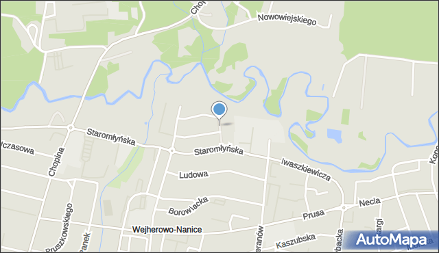 Wejherowo, Kossaka Juliusza, mapa Wejherowo