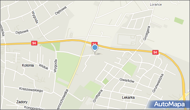 Wieliczka, Korpala Tadeusza, mapa Wieliczka