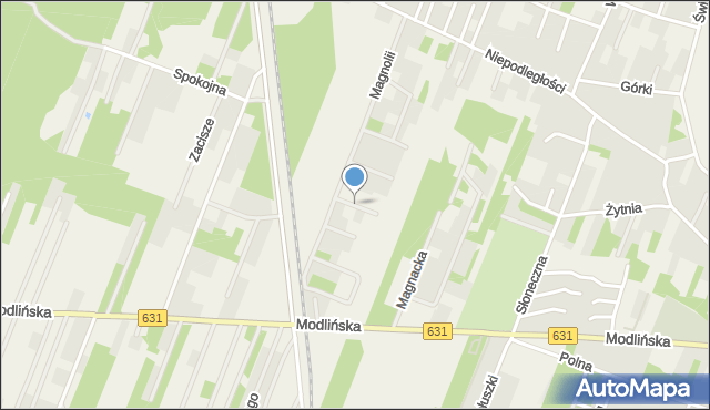 Wieliszew, Konwaliowa, mapa Wieliszew