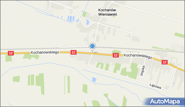 Wieniawa, Kochanowskiego Jana, mapa Wieniawa