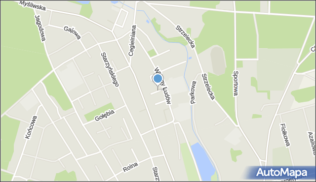 Witnica powiat gorzowski, Komisji Edukacji Narodowej, mapa Witnica powiat gorzowski