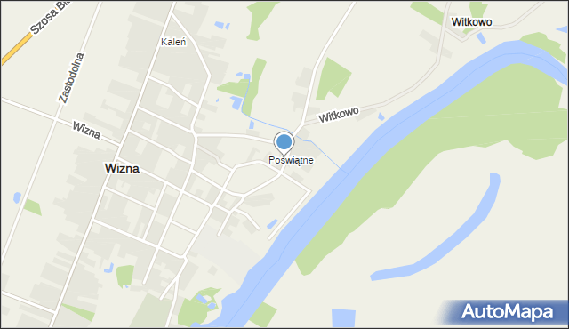 Wizna, Kopernika Mikołaja, mapa Wizna