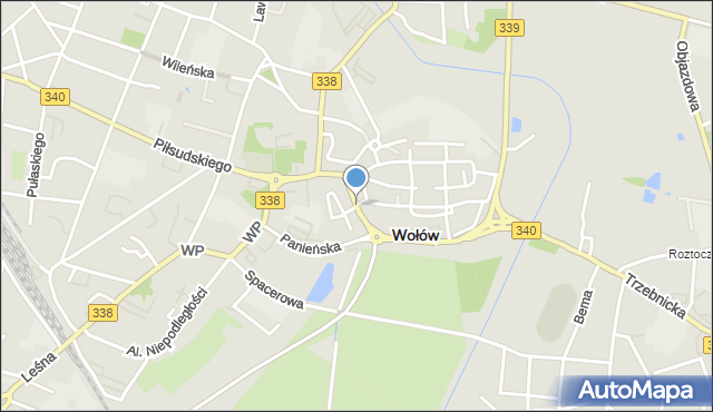 Wołów, Korzeniowskiego Józefa, mapa Wołów