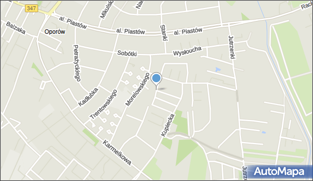 Wrocław, Kowalskiego Jerzego, mapa Wrocławia