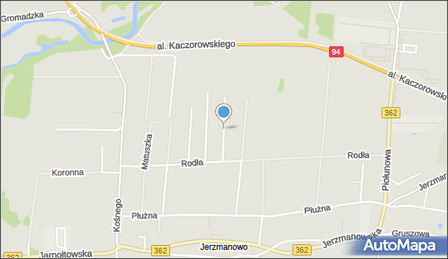 Wrocław, Koniecpolskiego Stanisława, mapa Wrocławia