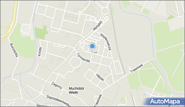 Wrocław, Kosidowskiego Zenona, mapa Wrocławia