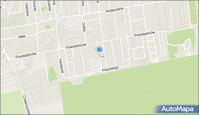 Ząbki powiat wołomiński, Kościelna, mapa Ząbki powiat wołomiński