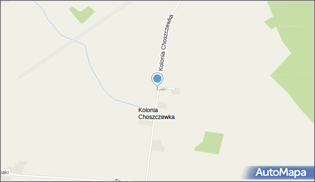 Zawady gmina Dzierzgowo, Kolonia Choszczewka, mapa Zawady gmina Dzierzgowo