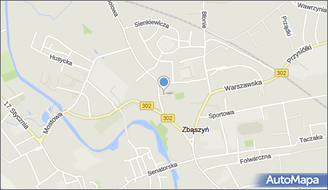 Zbąszyń, Konopnickiej Marii, mapa Zbąszyń