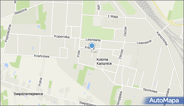 Zduńska Wola, Kochanowskiego Jana, mapa Zduńska Wola