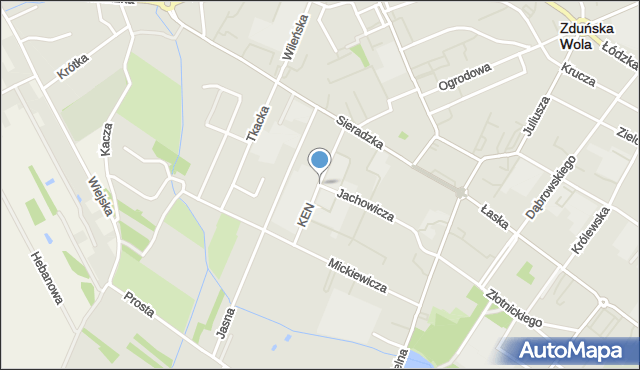 Zduńska Wola, Komisji Edukacji Narodowej, mapa Zduńska Wola