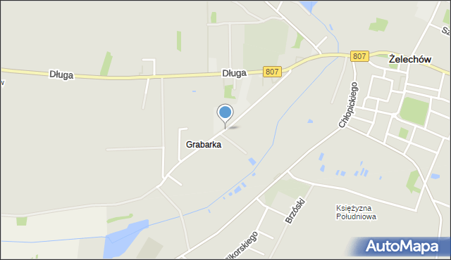 Żelechów powiat garwoliński, Kochanowskiego Jana, mapa Żelechów powiat garwoliński
