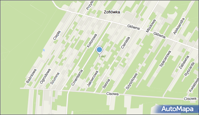 Zofiówka gmina Tuszyn, Konarowa, mapa Zofiówka gmina Tuszyn