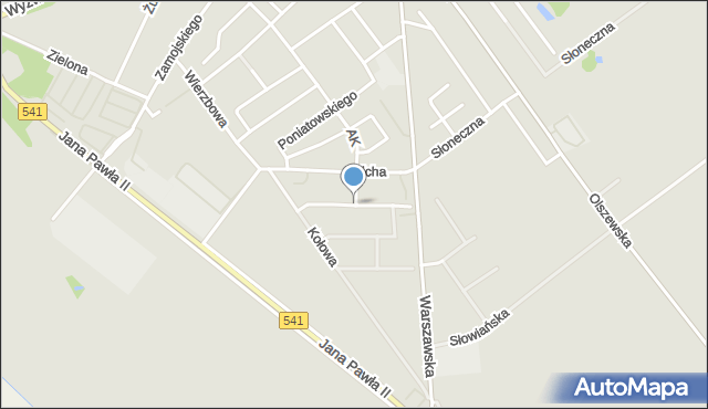 Żuromin, Kołodziejskiego Anastazego, mapa Żuromin