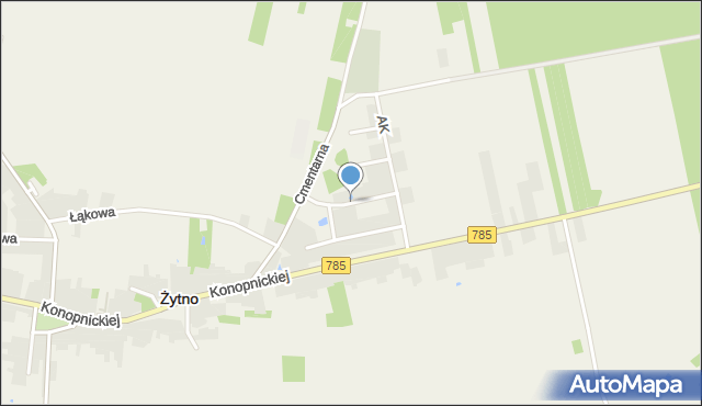 Żytno, Kopernika Mikołaja, mapa Żytno