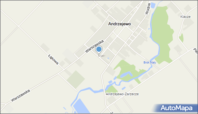 Andrzejewo powiat ostrowski, Krzyckiego Andrzeja, mapa Andrzejewo powiat ostrowski