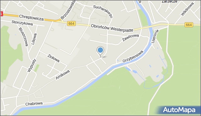 Augustów, Krecia, mapa Augustów