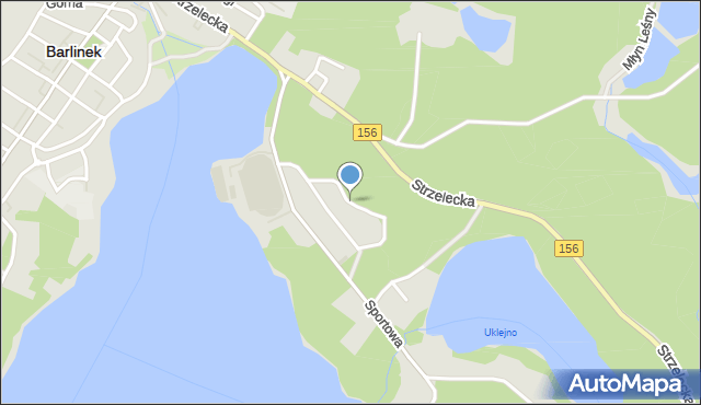 Barlinek, Króla Władysława Łokietka, mapa Barlinek