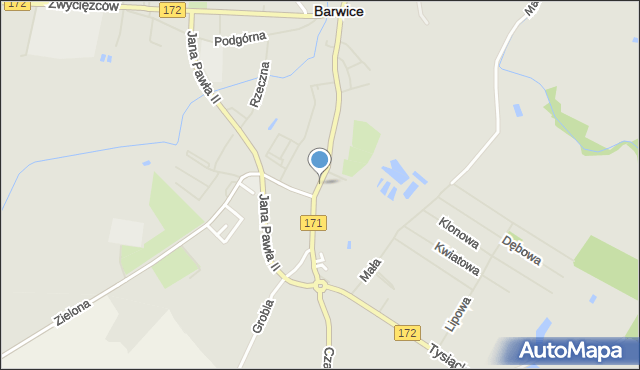 Barwice, Króla Bolesława Chrobrego, mapa Barwice