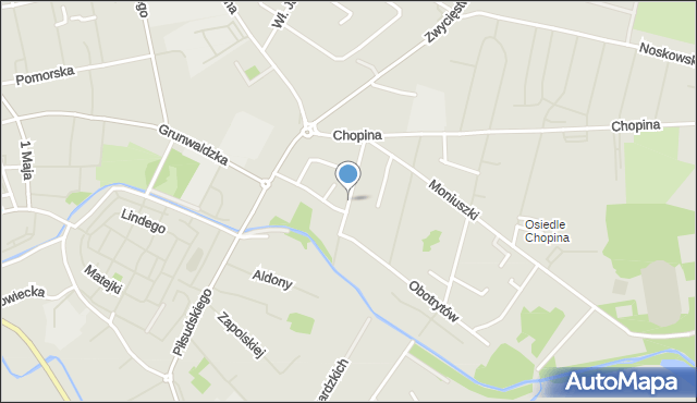 Białogard, Króla Bolesława Chrobrego, mapa Białogard
