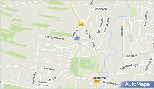 Biłgoraj, Króla Jana III Sobieskiego, mapa Biłgoraj