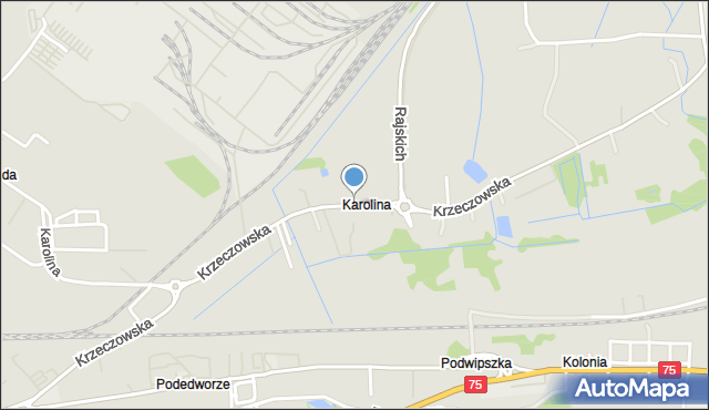 Bochnia, Krzeczowska, mapa Bochni