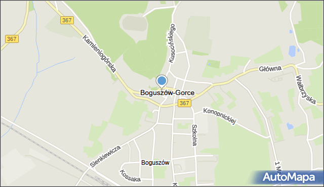 Boguszów-Gorce, Króla Władysława Jagiełły, mapa Boguszów-Gorce