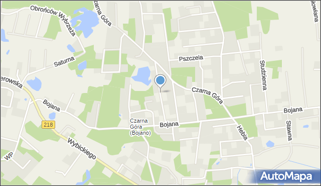 Bojano, Króla Jana III Sobieskiego, mapa Bojano