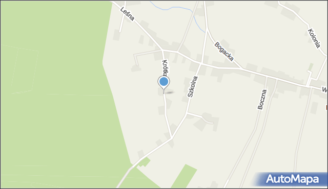 Borkowice gmina Kluczbork, Krótka, mapa Borkowice gmina Kluczbork