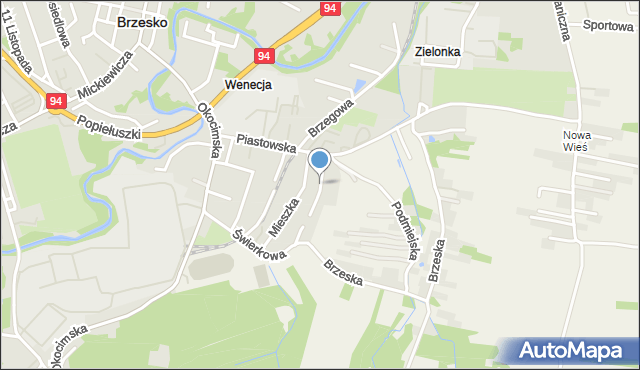 Brzesko, Króla Bolesława Chrobrego, mapa Brzesko