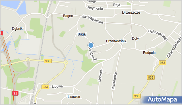 Brzeszcze, Króla Bolesława Chrobrego, mapa Brzeszcze