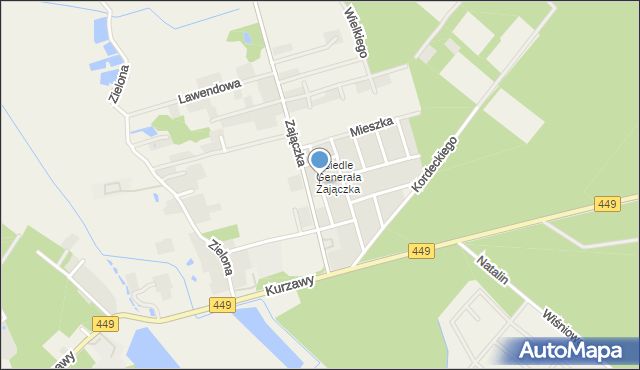 Brzeziny powiat kaliski, Króla Władysława Jagiełły, mapa Brzeziny powiat kaliski