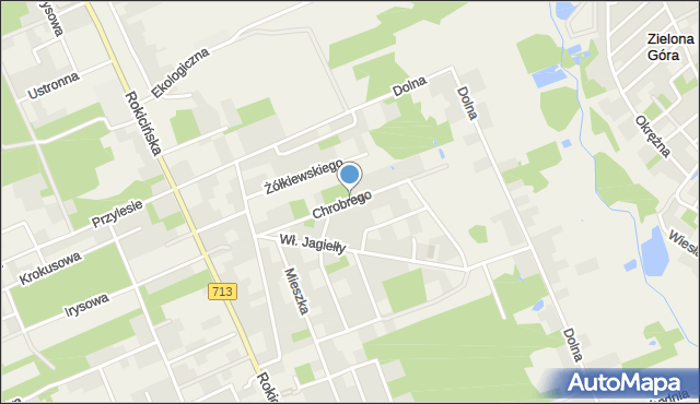 Bukowiec gmina Brójce, Króla Bolesława Chrobrego, mapa Bukowiec gmina Brójce