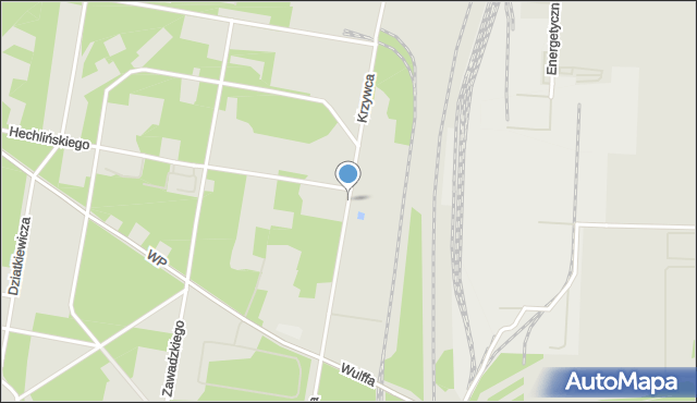 Bydgoszcz, Krzywca Aleksandra, mapa Bydgoszczy
