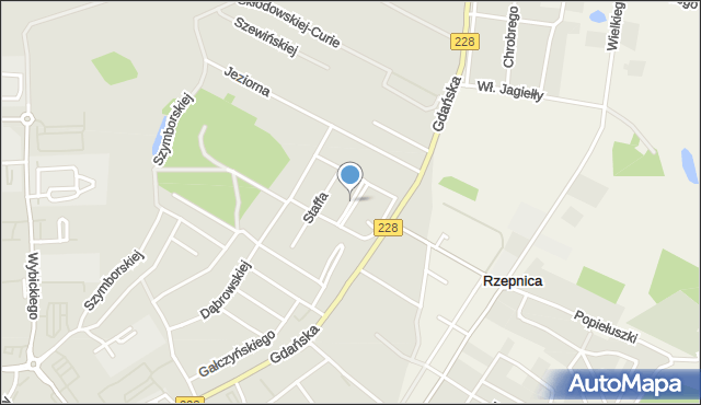 Bytów, Kruczkowskiego Kazimierza, mapa Bytów