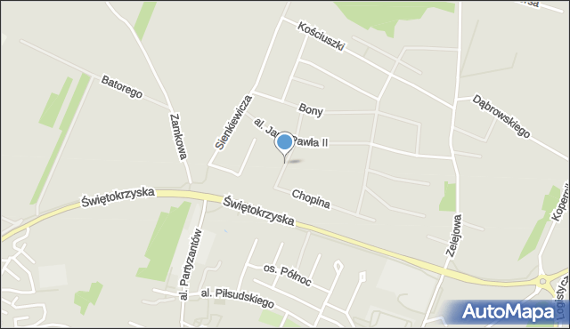 Chęciny powiat kielecki, Królowej Jadwigi, mapa Chęciny powiat kielecki