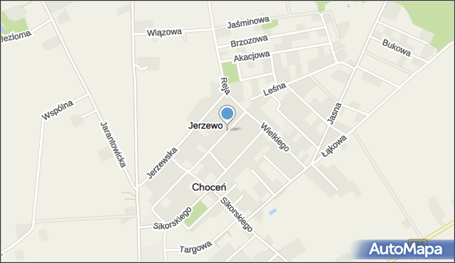 Choceń, Króla Bolesława Chrobrego, mapa Choceń