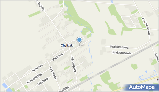 Chylice gmina Jaktorów, Króla Kazimierza Wielkiego, mapa Chylice gmina Jaktorów