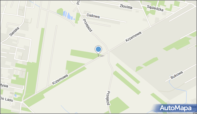 Chylice gmina Piaseczno, Krzemowa, mapa Chylice gmina Piaseczno